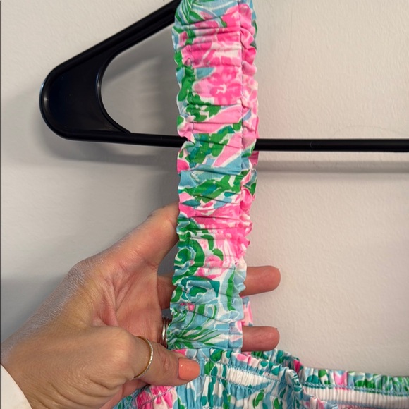 Lilly Pulitzer Floral Maxi Dress with Pink and Green Pattern - Picture 6 of 7